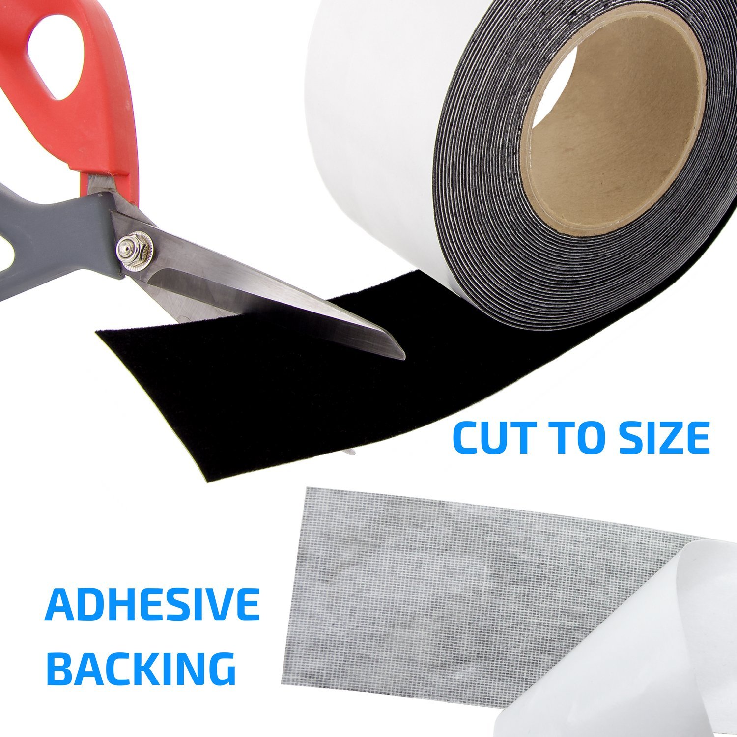 3 in x 30 ft Vibrancy Enhancing Projector Screen Felt Tape Border