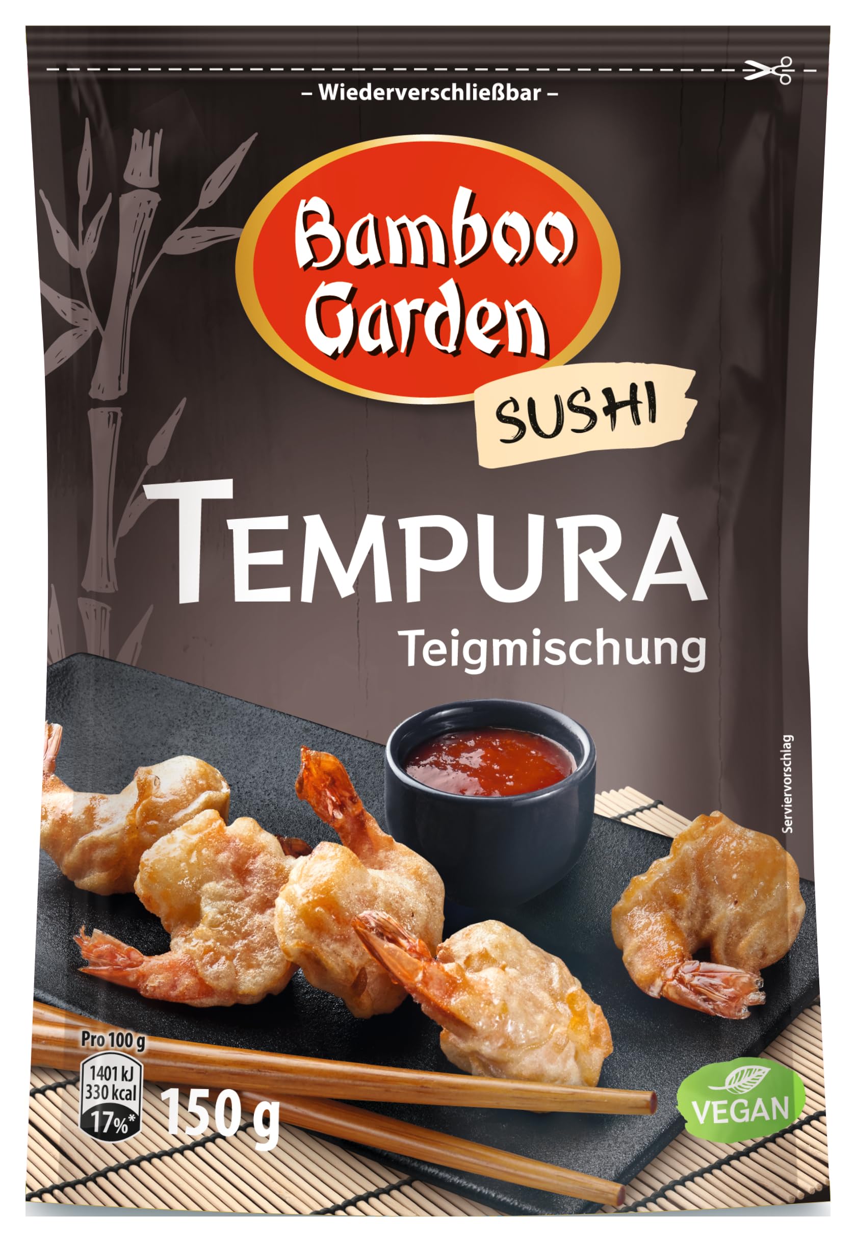 Bamboo Garden Tempura mieszanka ciasta, opakowanie 5 sztuk (5 x 150 g)