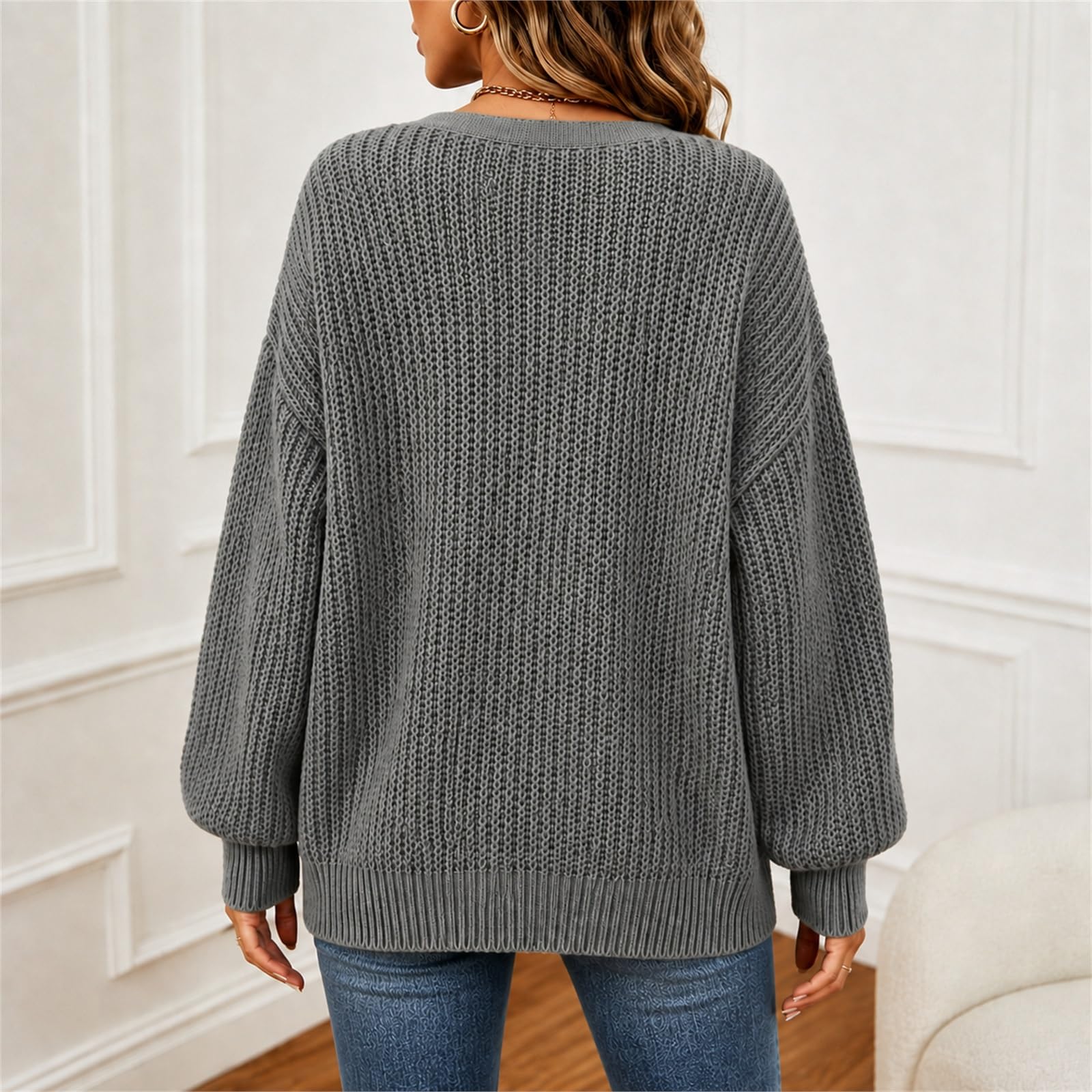 Pullover & Strickjacken Für Damen Elegant Cardigan Open Front Sweaters