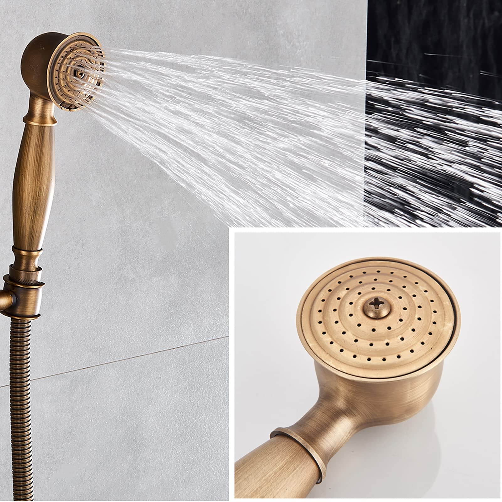 アンティーク シャワー システム（壁掛けタイプ） Amazon｜アンティークシャワーシステム壁掛け、ラウンド