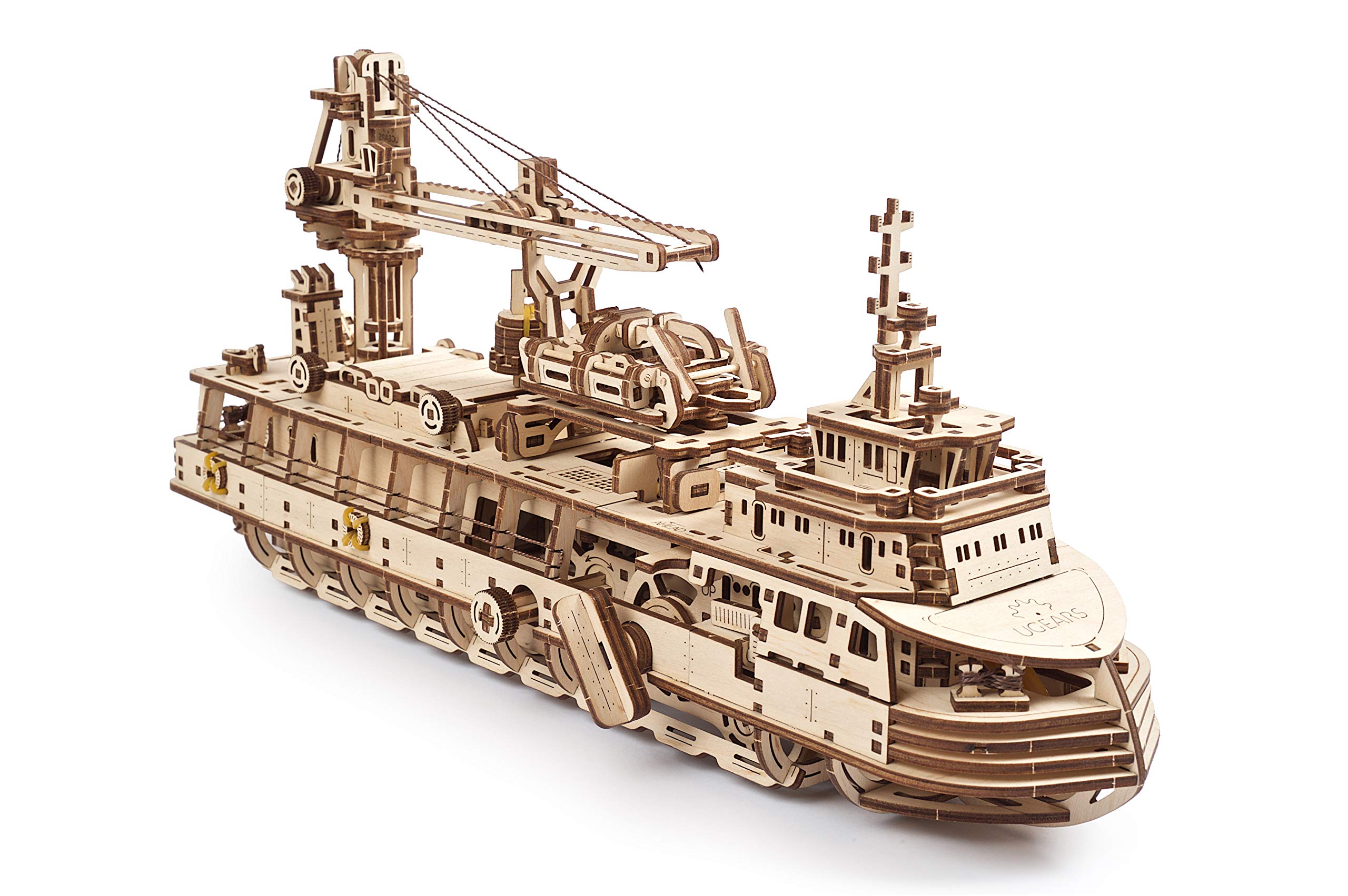 UGears 3D Puzzles Research Vessel DIY Model Ship 3D Exclusive 