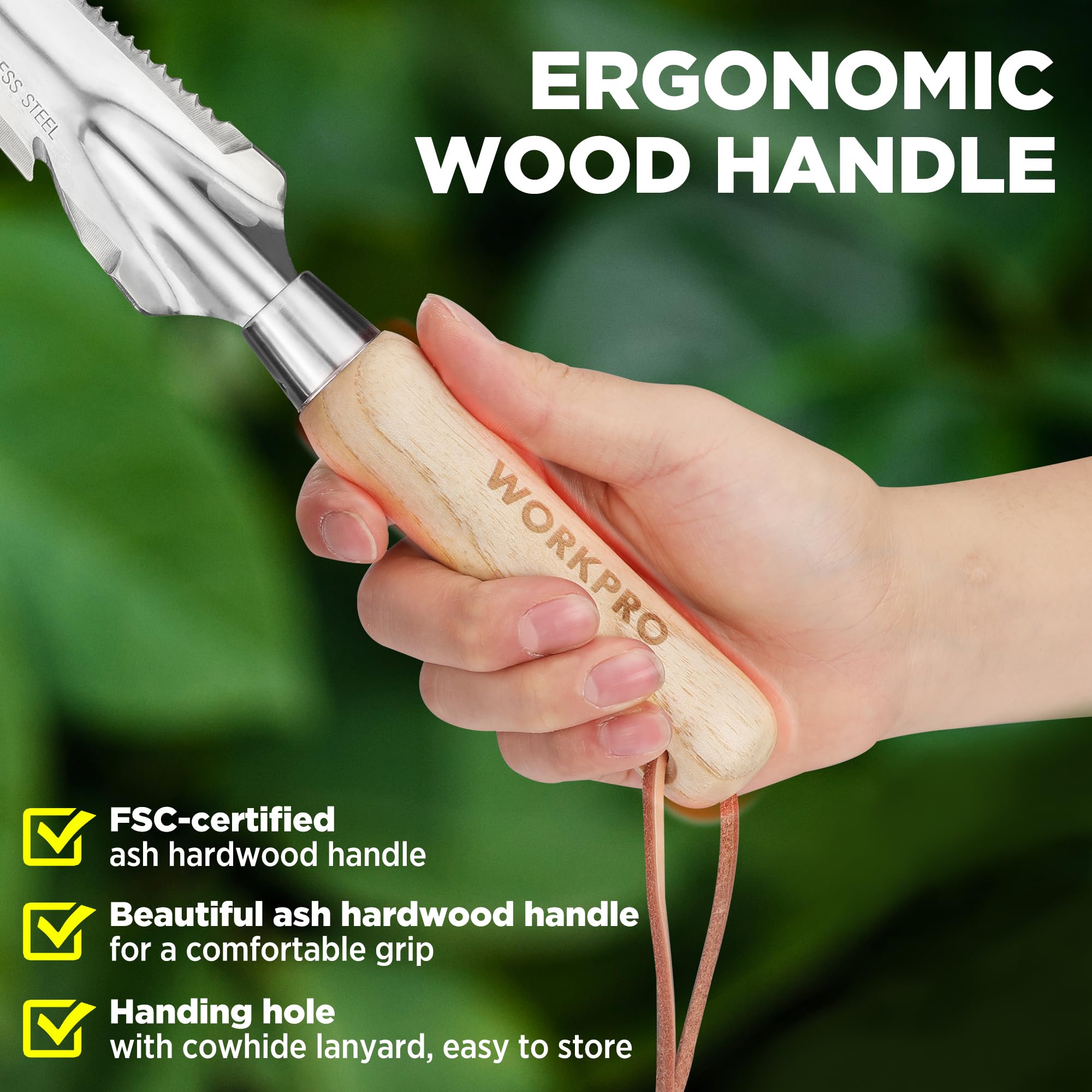 WORKPRO 5-in-1 Hand Weeder - Garden Trowel -4