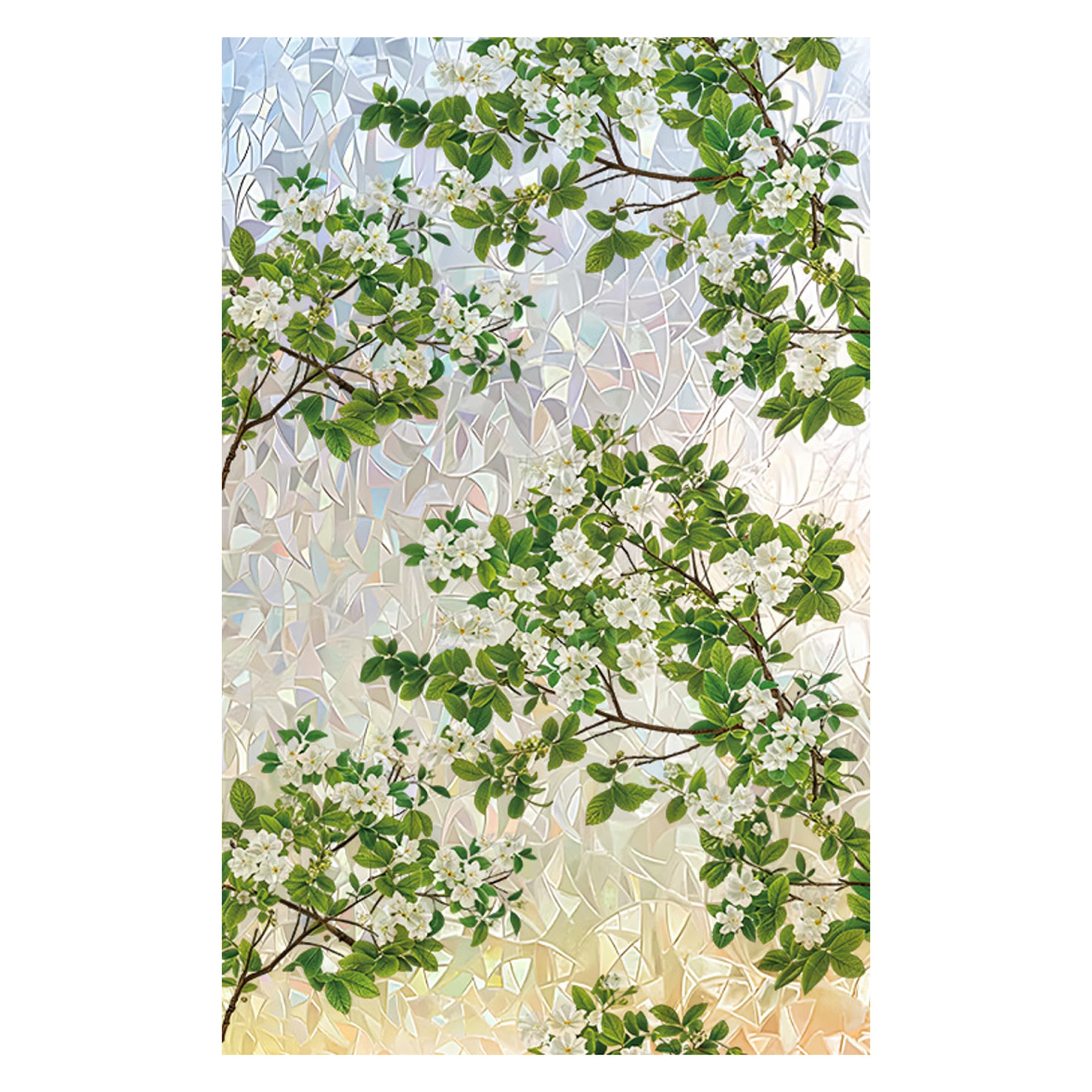Window Privacy Film, Stained Glass Clings, Static Cling Sticker, Glass Decals Stickers for Home, 35.43x47.24in, Type 2