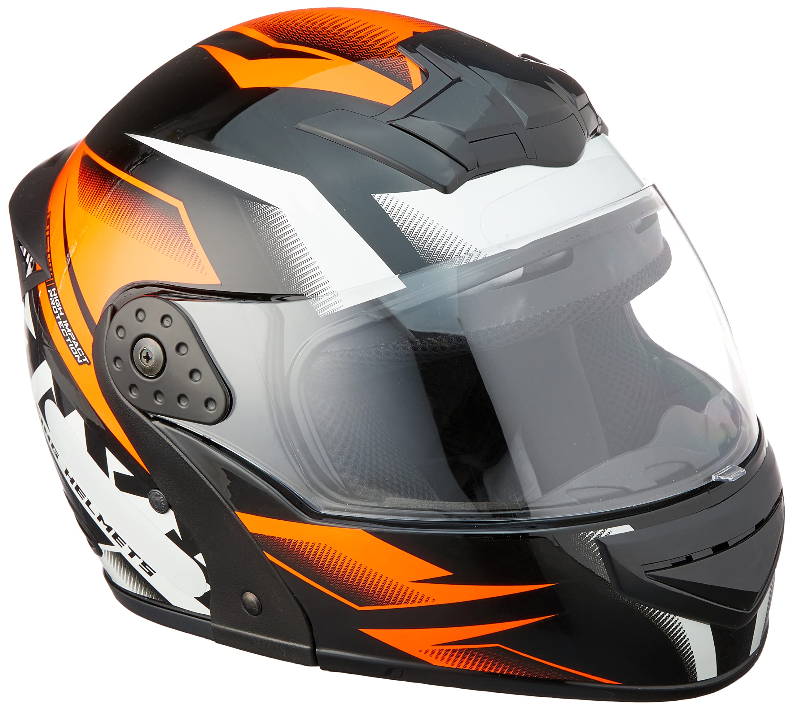 Capacete Robocop Escamoteável MIXS Gladiator Storm 60 Laranja