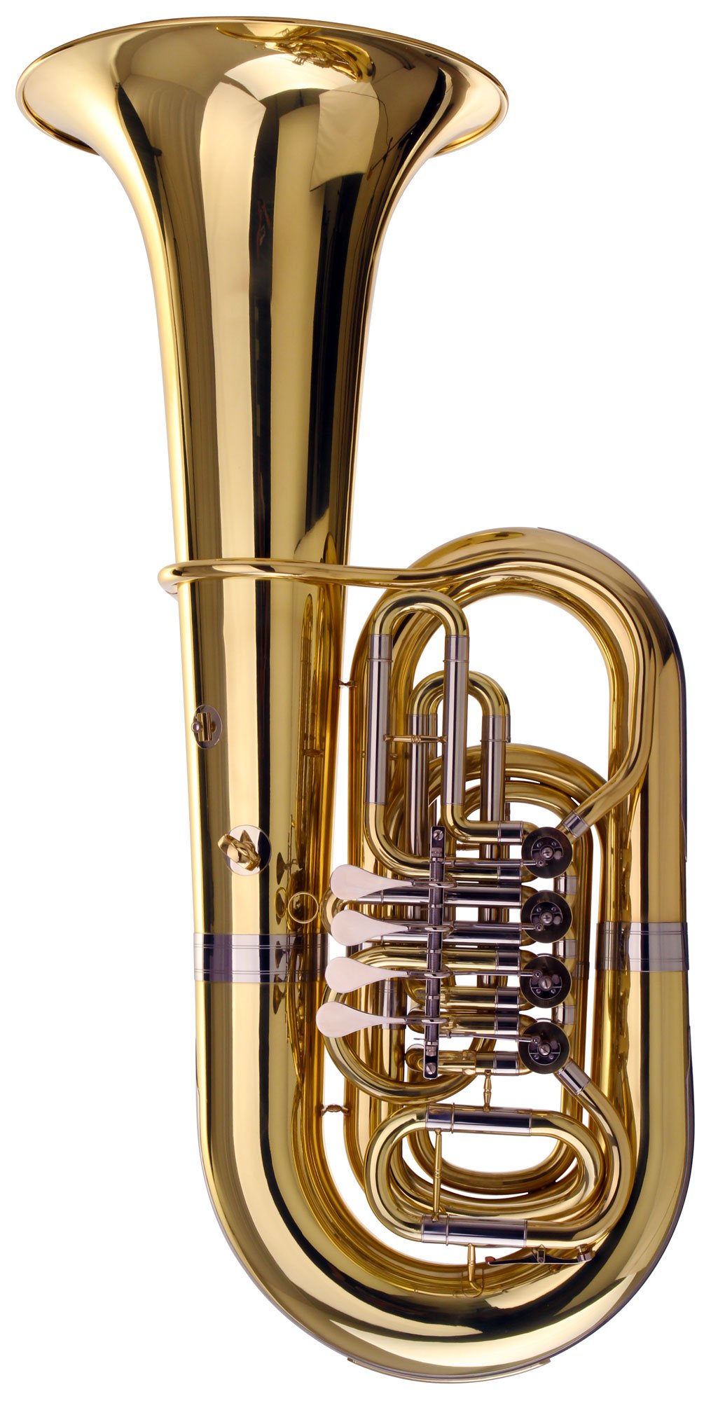 Classic Cantabile Brass T-310 Tuba (Campana: 425mm, Diametro 19mm, incl. Bocchino e Custodia ABS)