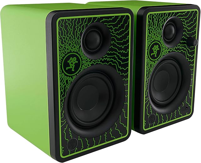 Mackie CR3-XLTD Creative Reference Series 3" Multimedia Professional Monitors Limited Edition - Green Lightning