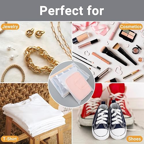 Miniatura 5 de Bolsas de ropa con cremallera esmerilada, 50 bolsas de polietileno de 14 x 18 pulgadas para envío, embalaje, bolsas de viaje con cierre de