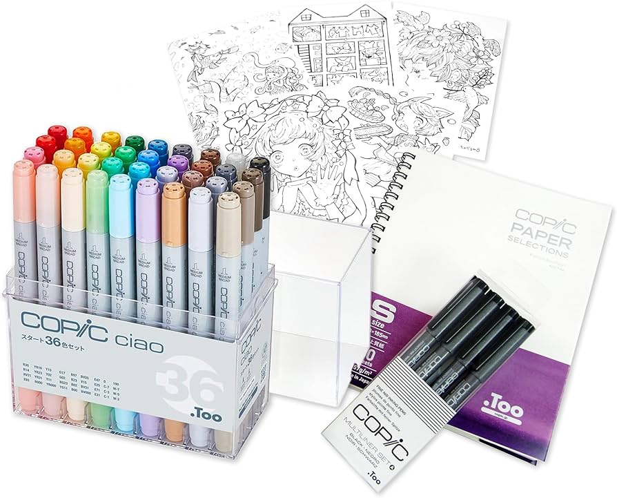 【新品】Too copic コピック 36色セット 多色 Amazon | コピック(COPIC) Too コピック チャオ スタートボックス 36色