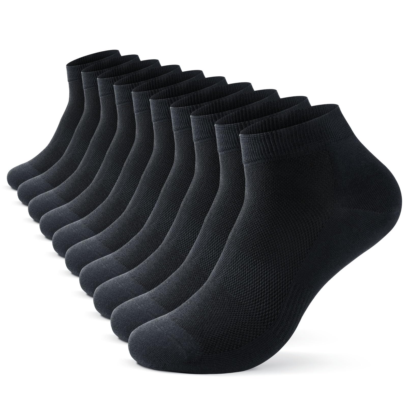 TIBISI Calzini calzini da uomo (10 paia) calzini sportivi, calzini da tennis, calzini da corsa, calzini da trekking, calzini corti, traspiranti per uomo e donna