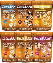 Drizzilicious Mini Flavored Rice Cakes - Rice Crisps, Healthy Snack for Adults and Kids, Vegan, Gluten Free Snack, 90 Calories Per 21 Pieces - Ultimate Variety Pack, 4 oz (Pack of 6)
