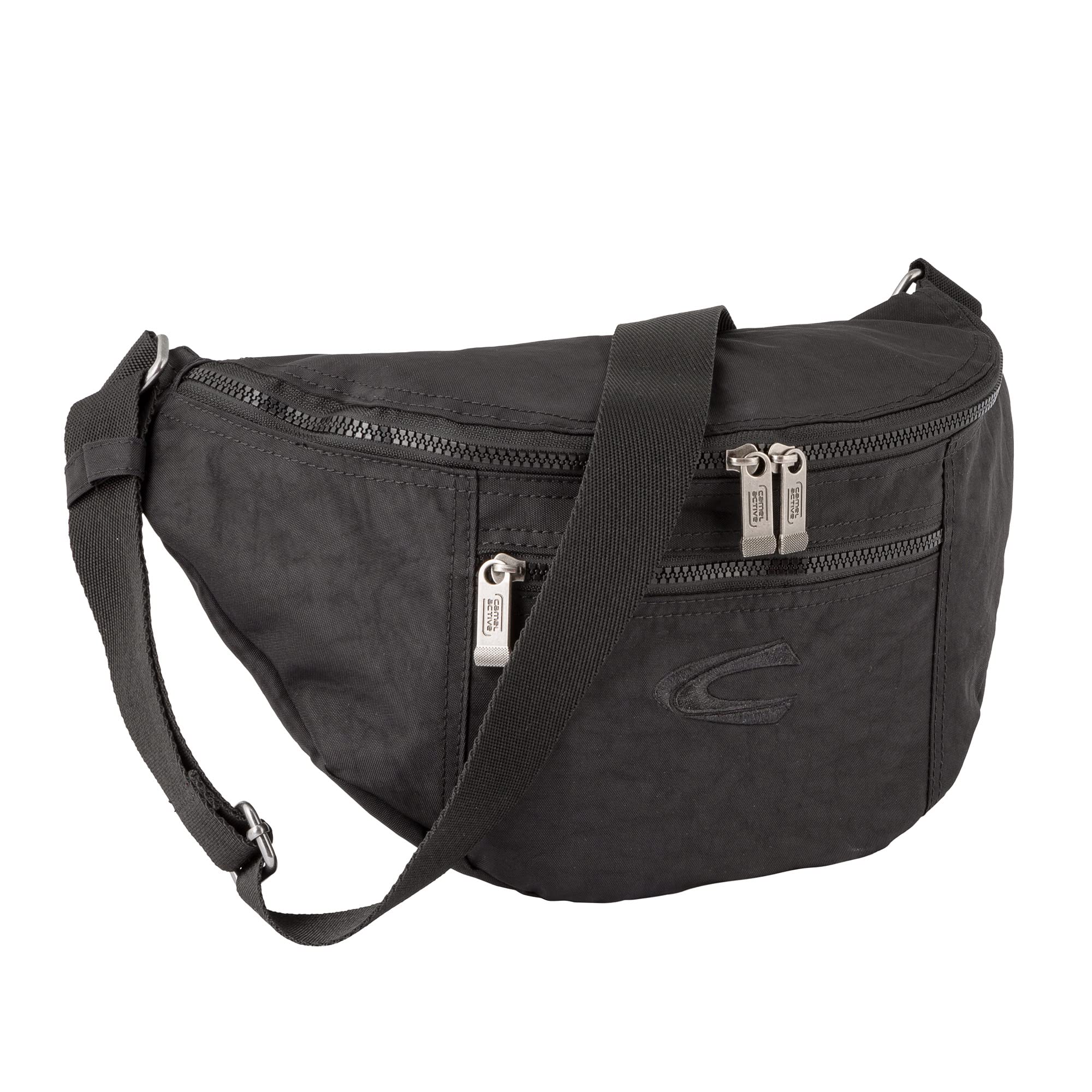 camel active Journey Men's Crossbody Bag Large, black, L, 004065
