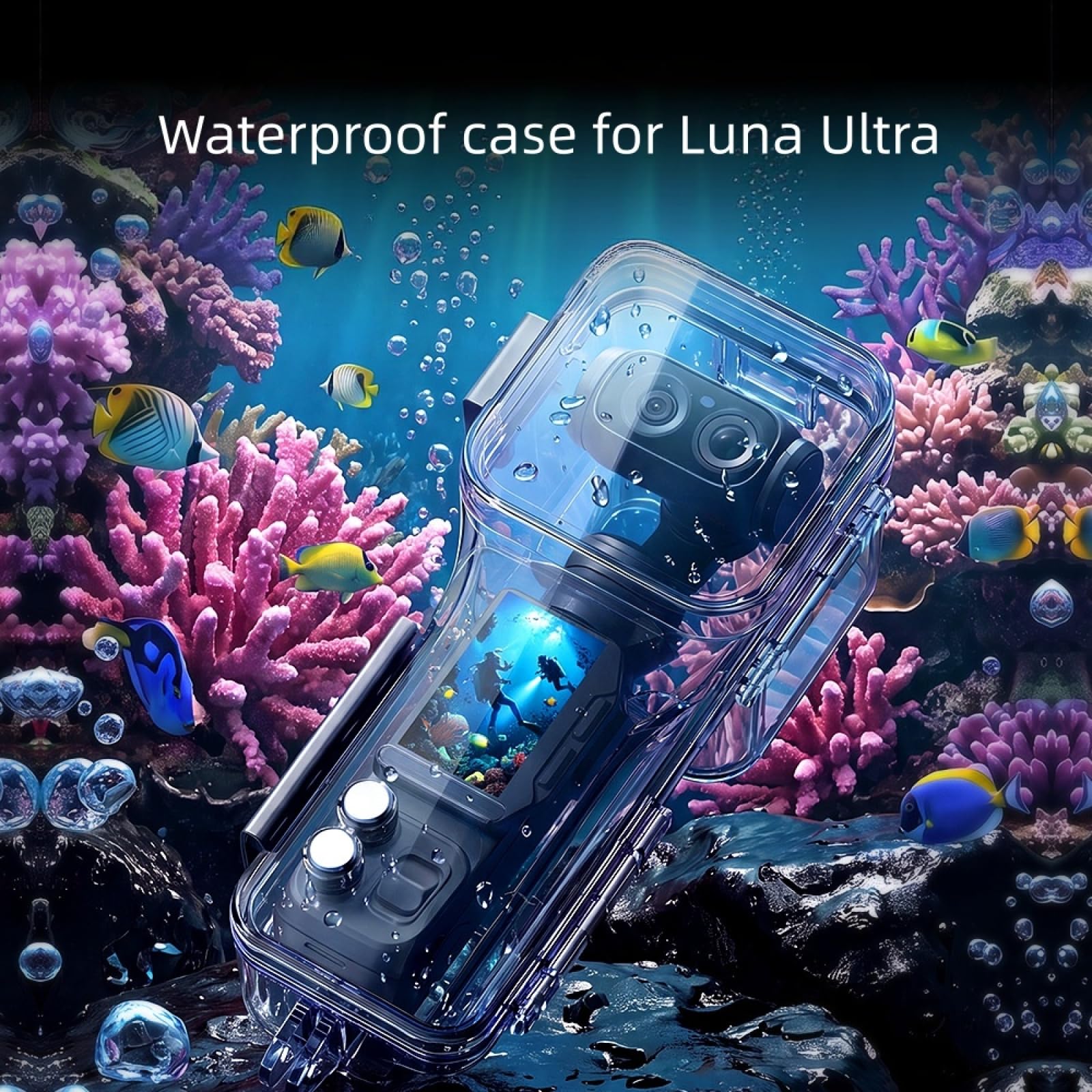 Custodia Impermeabile 60M per Insta360 Luna Ultra – Housing Subacqueo