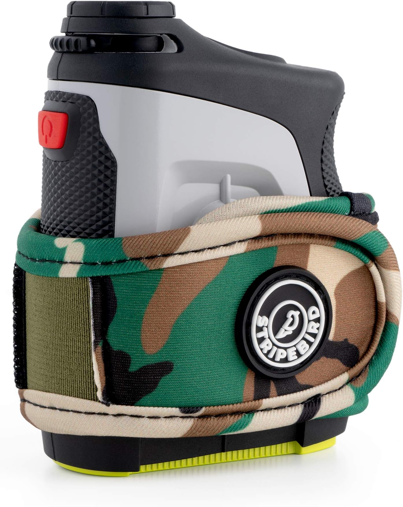 Stripebird - 2.0 Slim Golf Magnetic Rangefinder Wrap Mount (Form Fitting Strap - Camo) - for Golfers with Rangefinder - Easily Access Range Finder Device While You Golf - Buckle-Less Strap…