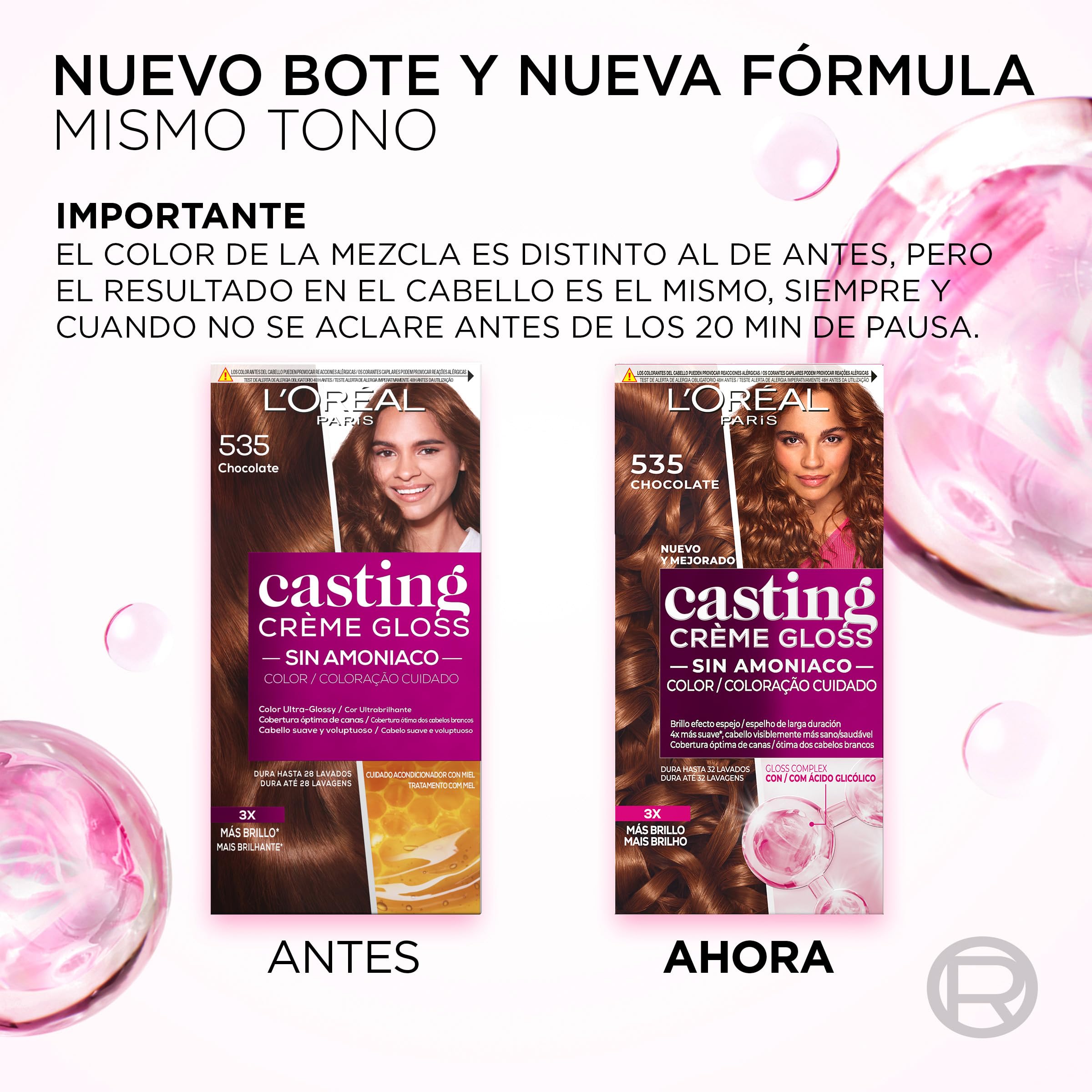 Image secondaire de Crème de Couleur Brillante L'Oréal Paris Casting 535 Chocolat