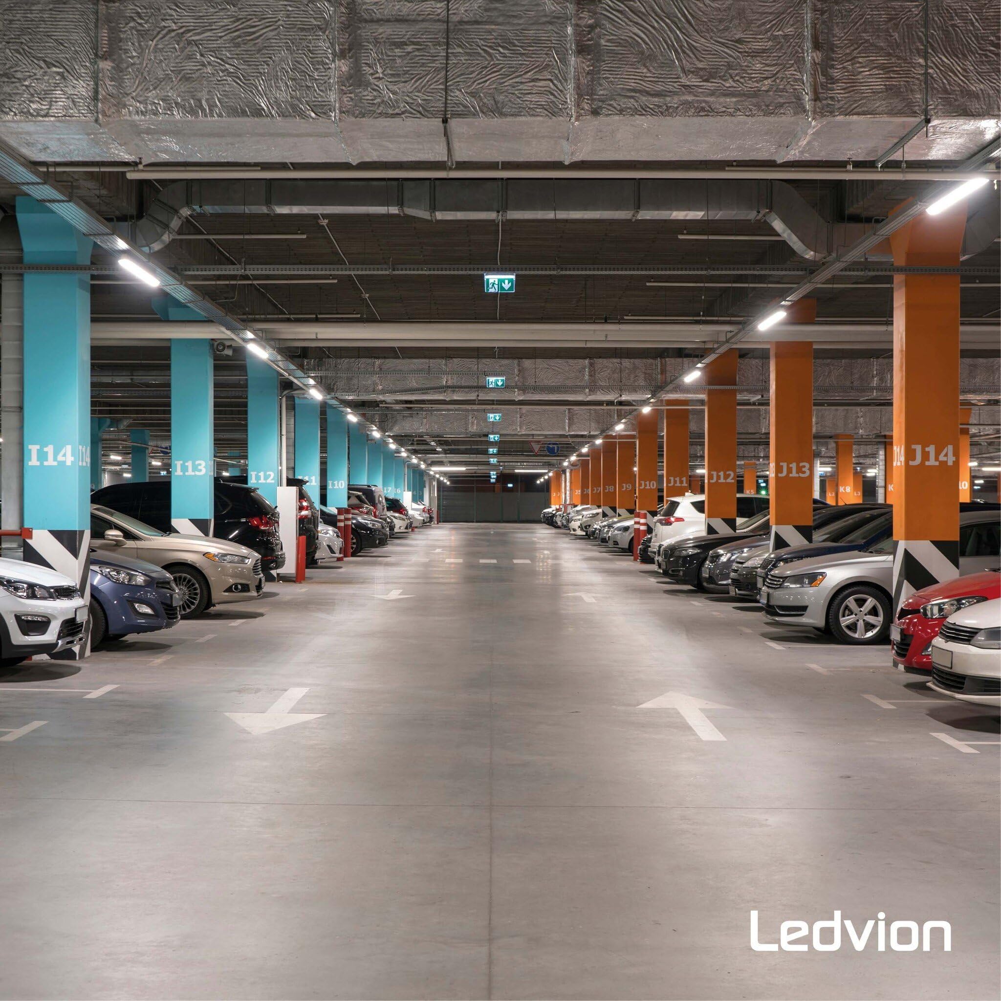 Ledvion - 6X Luminaria LED TL, 60CM, 20W, 6500K, IP65, LED, Conectable, Luz Blanca Fría