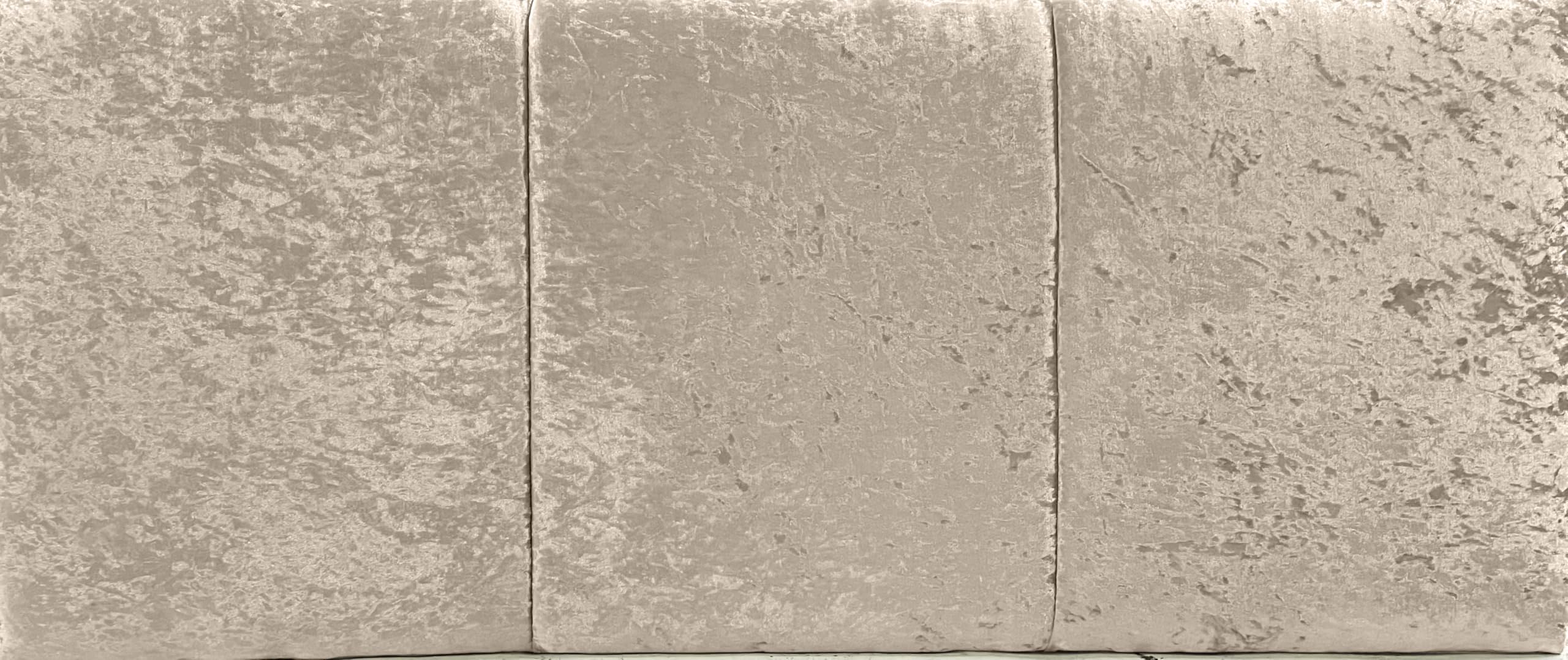 20" HEIGHT ALTON HEADBOARD IN CRUSHED VELVET FABRIC (Silver, Super King)
