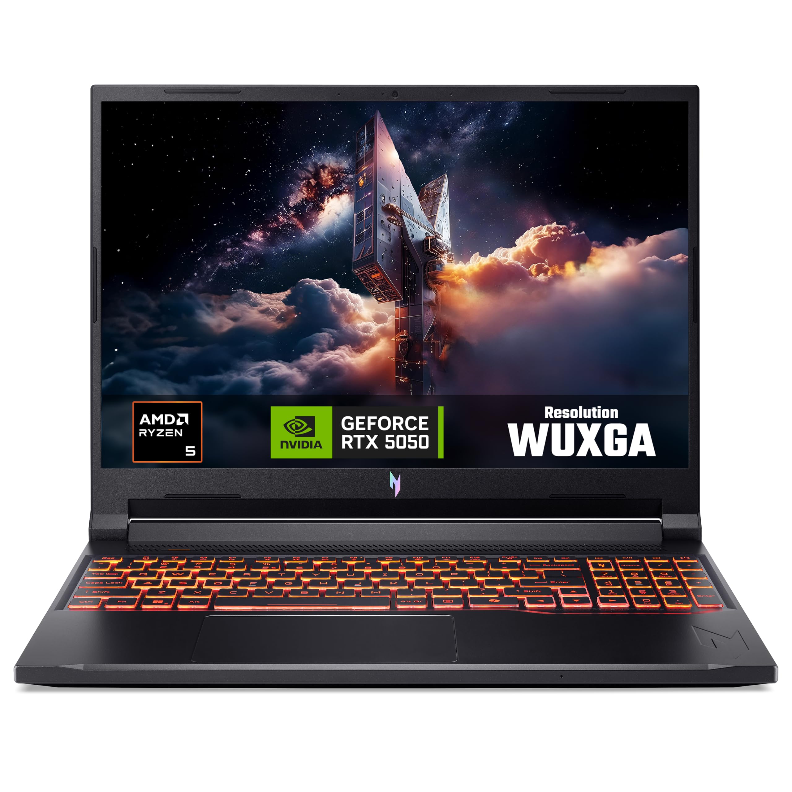 Acer Nitro V16 Ai ANV16-42 Gaming Laptop - AMD Ryzen 5 240, 16GB, 512GB SSD, NVIDIA GeForce RTX 5060, 16" WUXGA IPS 180Hz, Windows 11, Black