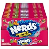 Gummy Clusters Candy, Rainbow, 3 Ounce Movie Theater Candy Boxes (Pack of 12)