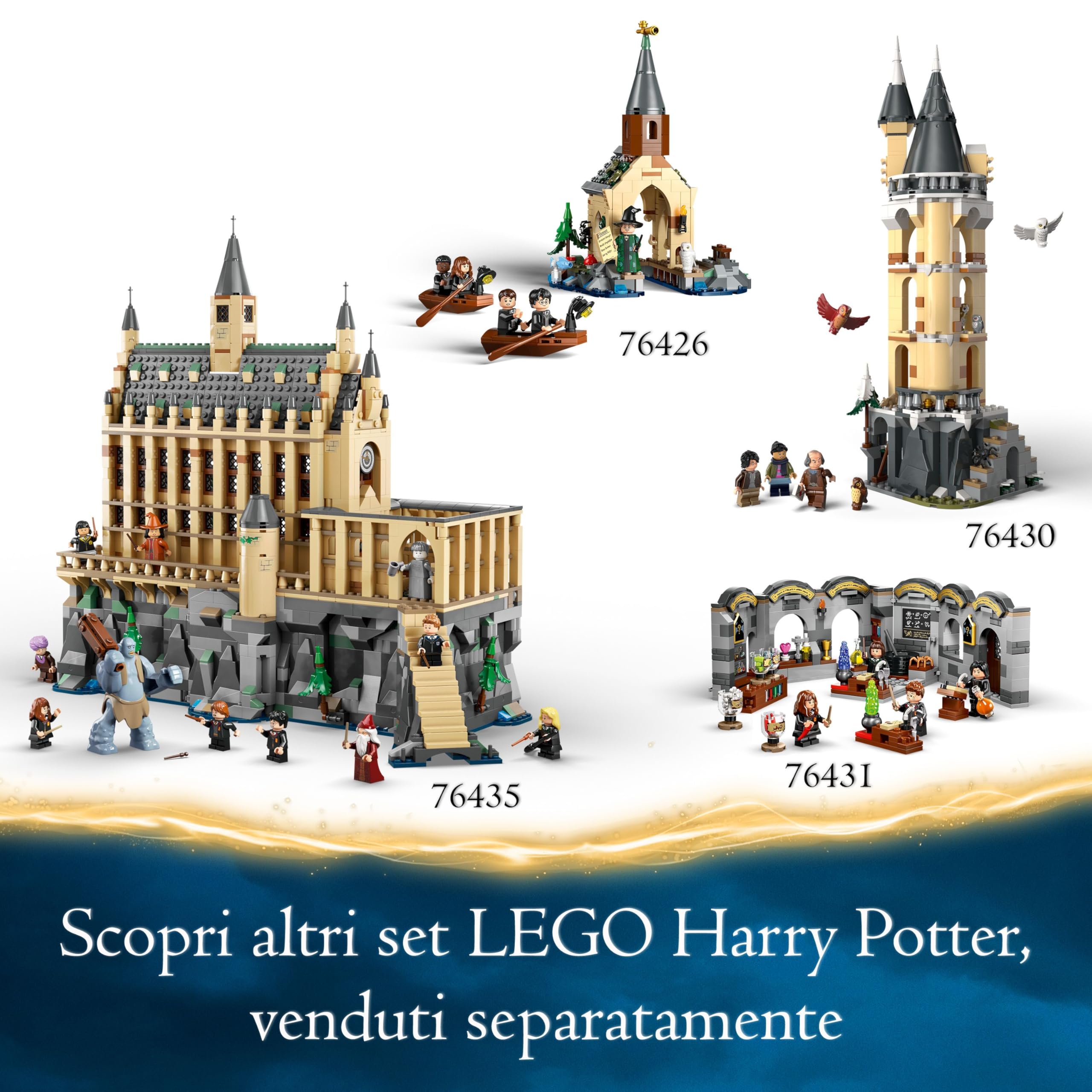 LEGO Harry Potter Fierobecco, Figura di Ippogrifo Giocattolo da Costruire con Parti Snodabili, Creatura Magica da Collezione, Giochi Creativi per Bambini, Bambine, Ragazzi e Ragazze da 9 Anni 76427