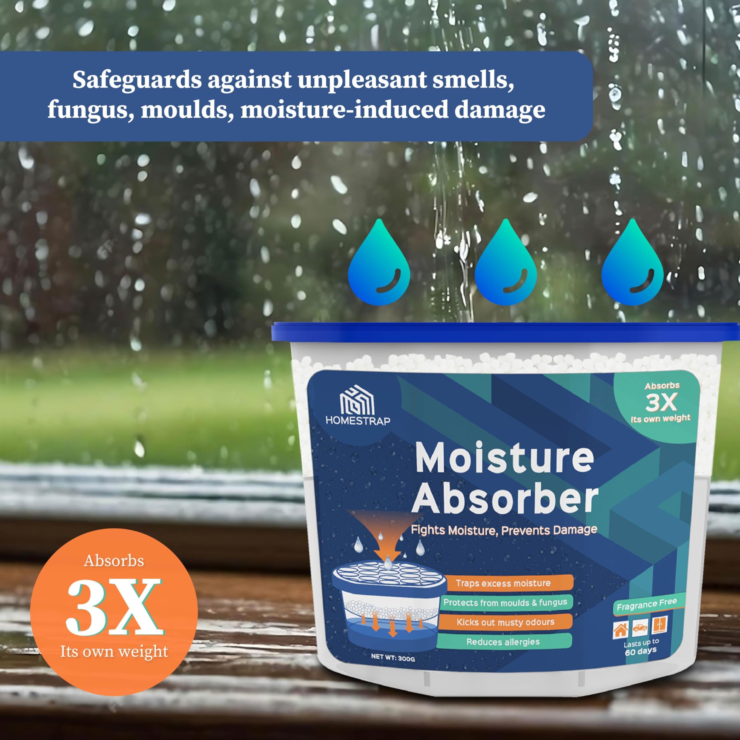 HomeStrap Moisture Absorber - Protect Your Belongings -3
