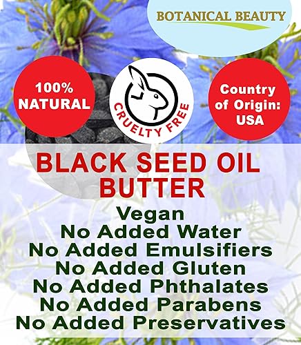 Miniatura 3 de Botanical Beauty Mantequilla de aceite de semilla negra 100% natural pura virgen sin refinar cruda para cara, piel, cuerpo, cabello, uñas, piel