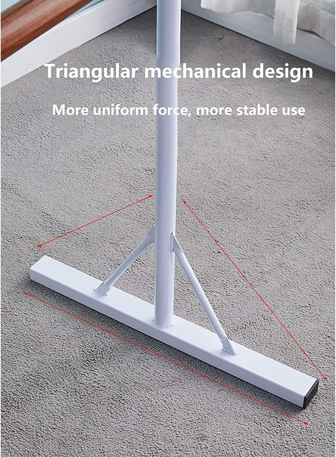 for Home Portable Adjustable Vertical Training Bar Fitness Non-Slip Dance Pole for Home Studio Kids Adult Indoor Double Floor-Standing Dance Stick Freestanding Adjust,
