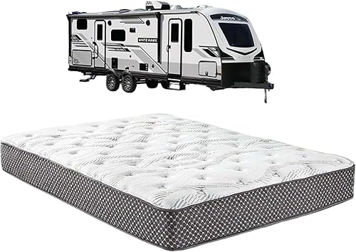 WanderRest - Colchón híbrido fresco de 10 pulgadas para caravana con espuma viscoelástica de gel refrescante (RV King, 70 x 80), mediano