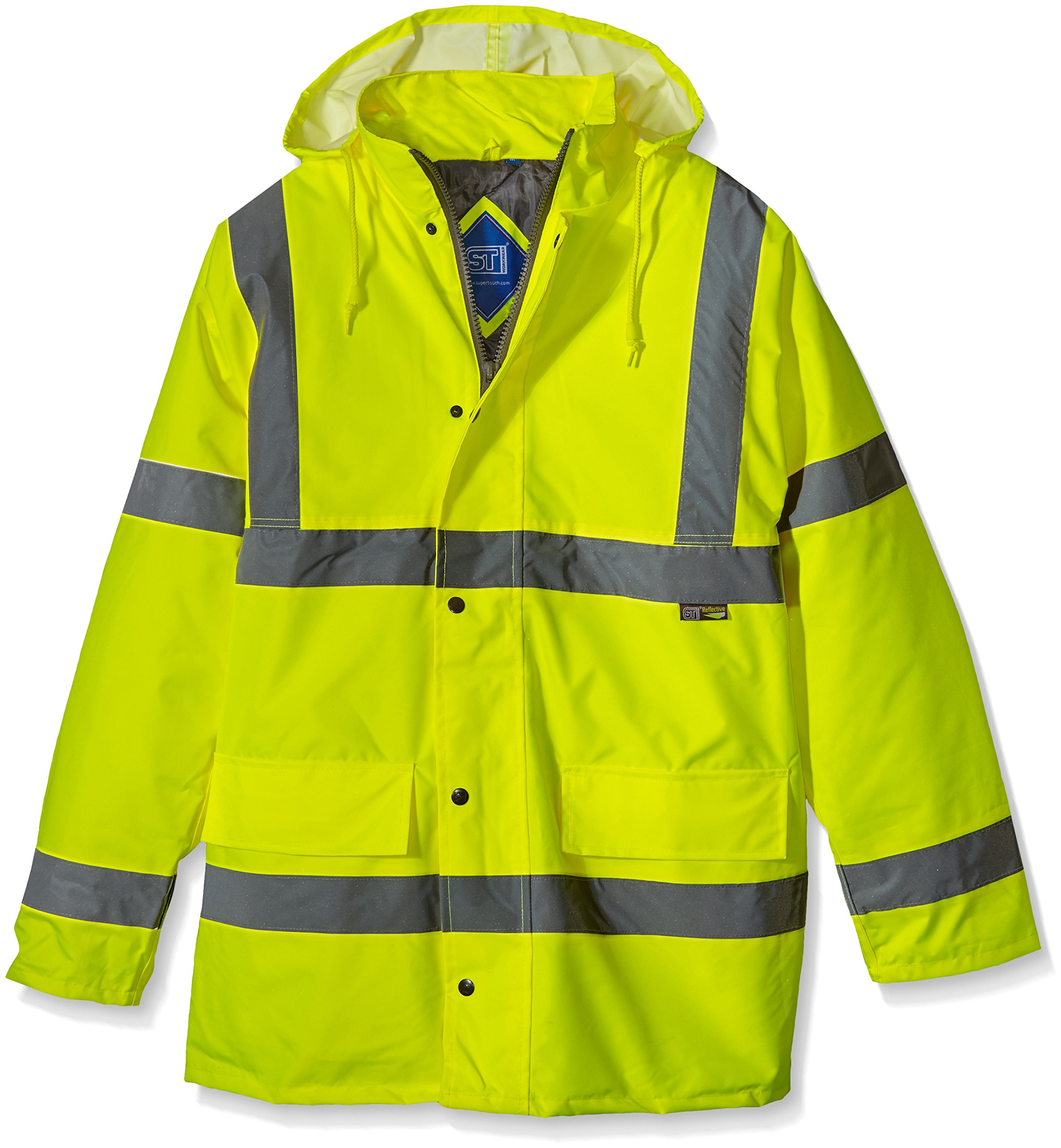 Supertouch Hi Vis Yellow 35422 Hi-Vis Standard Parka Jacket - Yellow