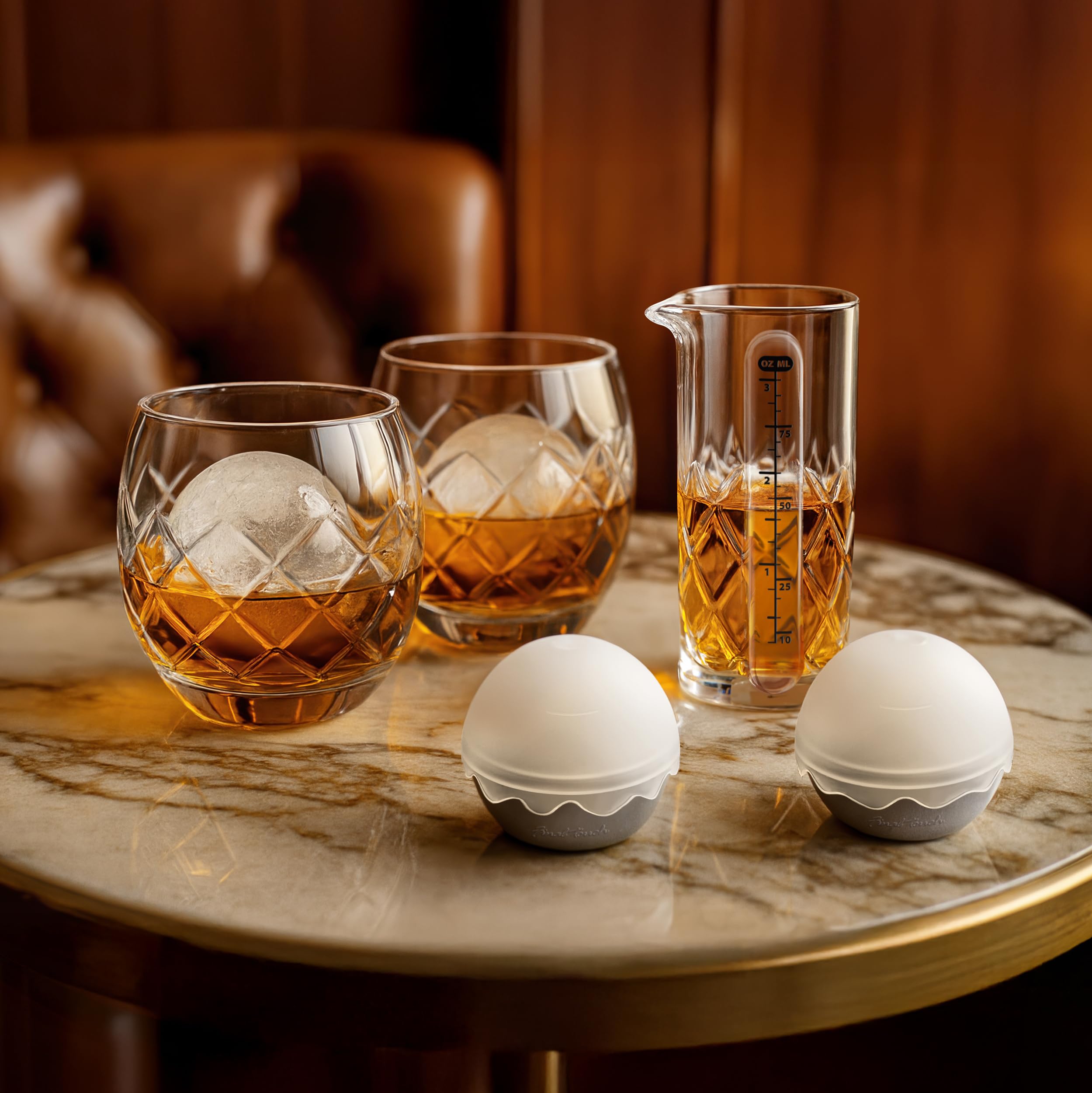 Amazon.com | Final Touch On The Rock Glass with Ice Ball Mould