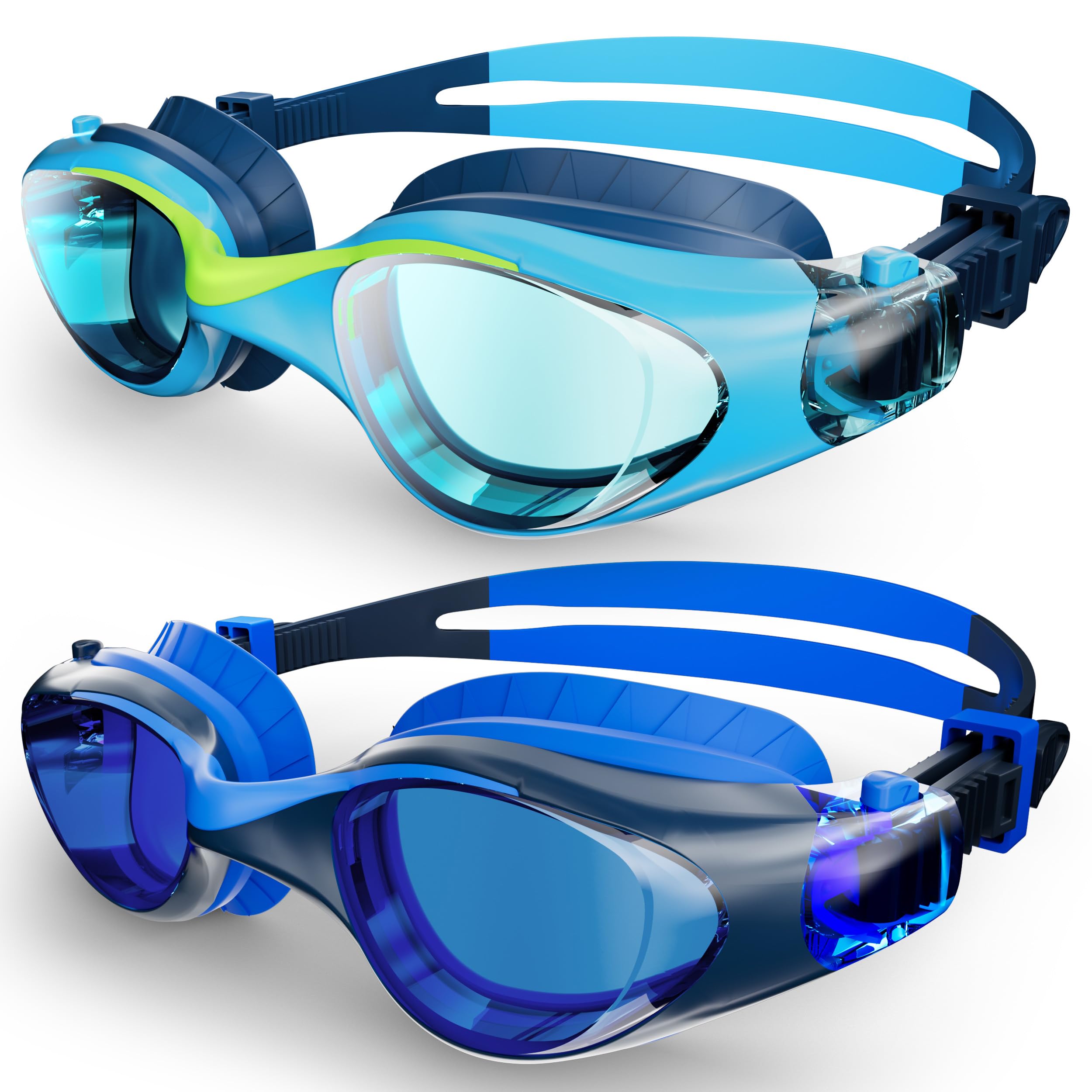HIGAHY Schwimmbrille Kinder - Taucherbrille für Jungen und Mädchen mit UV-Schutz und Anti Beschlag Schutz, Wasserdichte und klare Jugend Schwimmbrillen, Profi Kinderschwimmbrillen für 6-14 Jahre