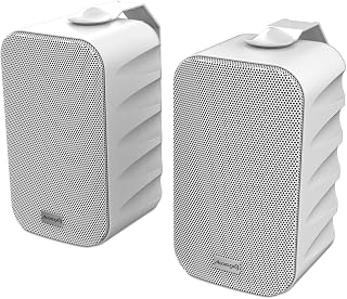 Audibax Delta 52 BT White Bluetooth-Lautsprecher, Hochleistungs-Aktiv-Lautsprecher für die Wand, Bluetooth-kompatibel, hoher Frequenzbereich (80 Hz-20 kHz), Surround-Sound