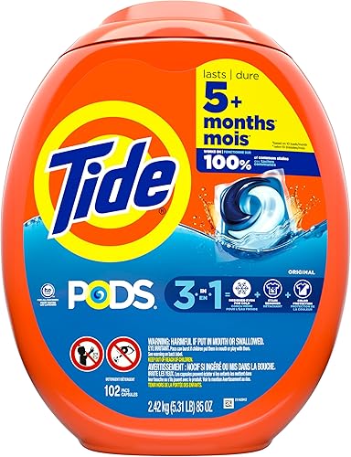Miniatura 49 de Tide PODS - Cápsulas de detergente líquido para lavandería, compatible con lavadoras de alta eficiencia, 42 unidades, limpieza potente 3 en 1 en un