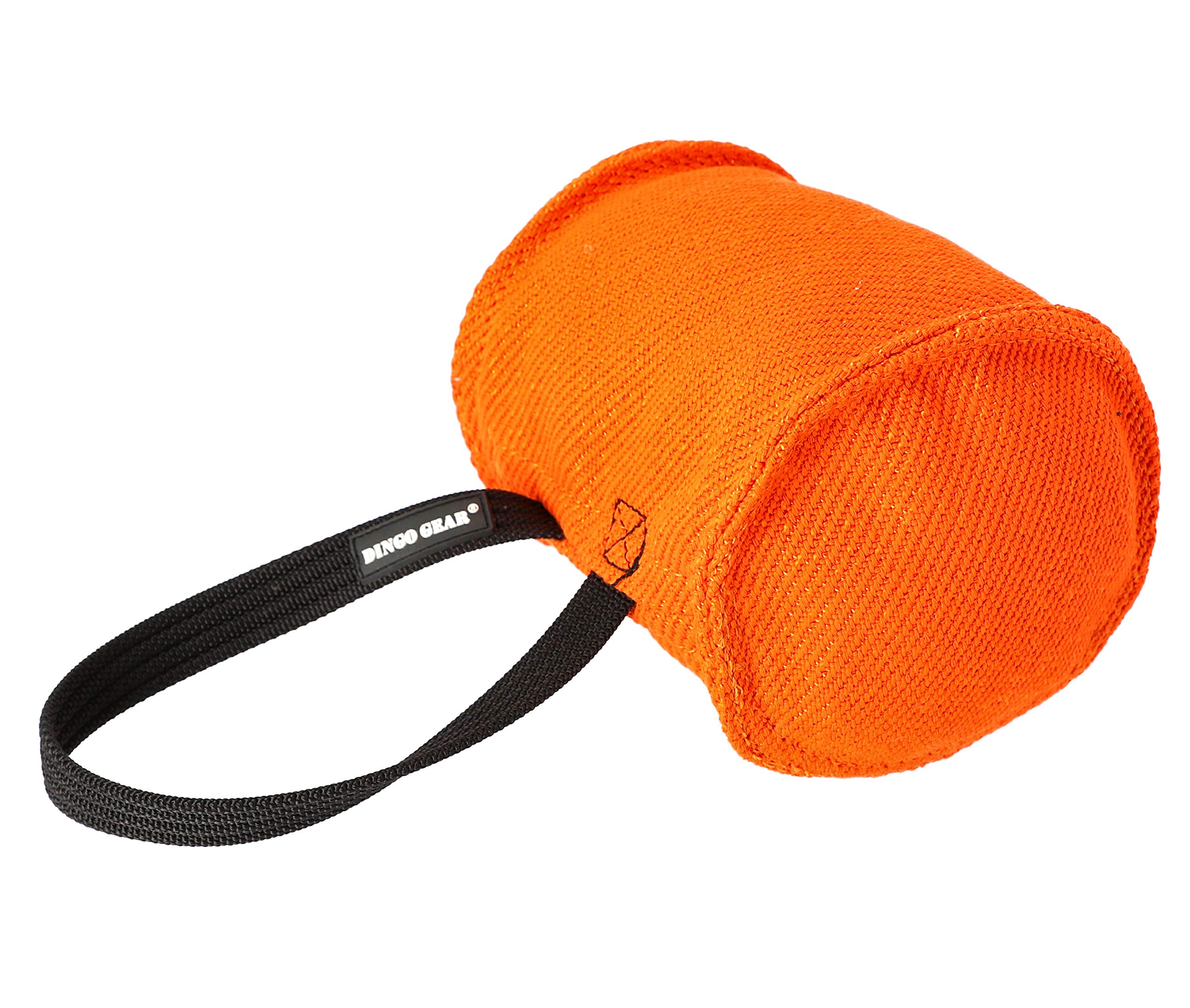 Dingo Gear Bite Tug Barrel for Bite Training K9 IGP Retrieve Tug of War Orange S00096