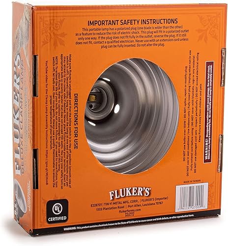 Miniatura 4 de Flukers 27002 Repta-Clamp Lámpara con interruptor para Reptiles 55 pulgadas
