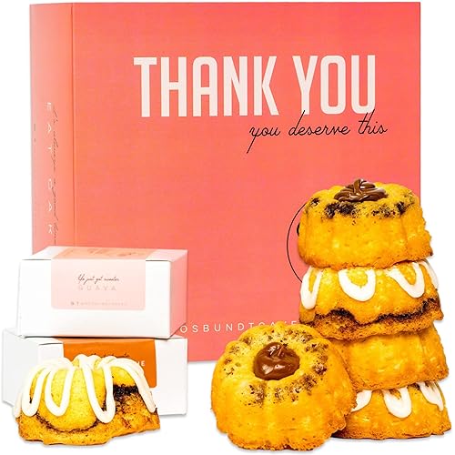 Miniatura 6 de Mo's - Caja mixta  Regalos únicos de Get Well Soon para mujeres, hombres y niños  Fresh Mo's Bundt Cakes en una hermosa caja de regalo Get Well
