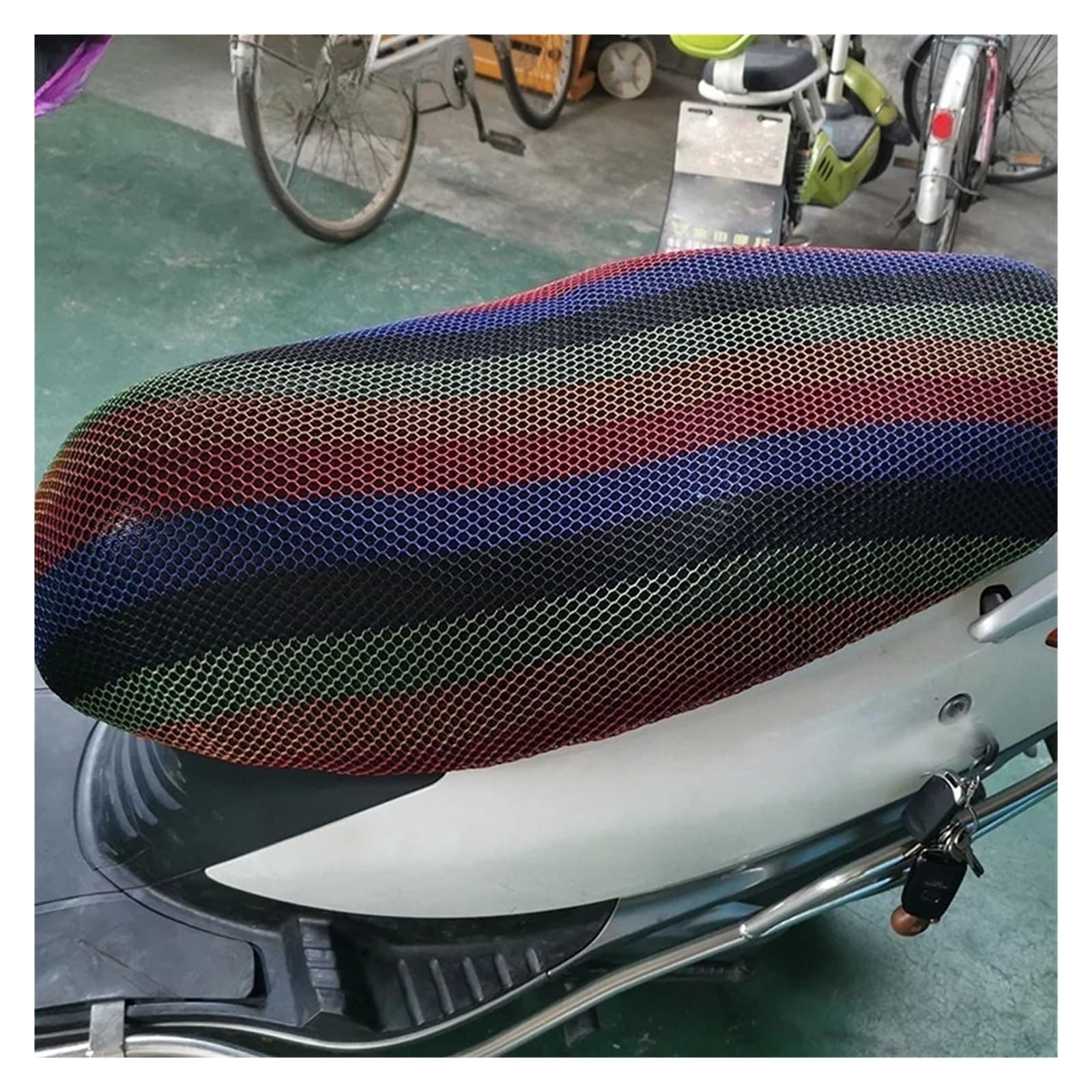 Coprisella Coprisedile Cuscino Rete Moto Mesh Pad Scooter
