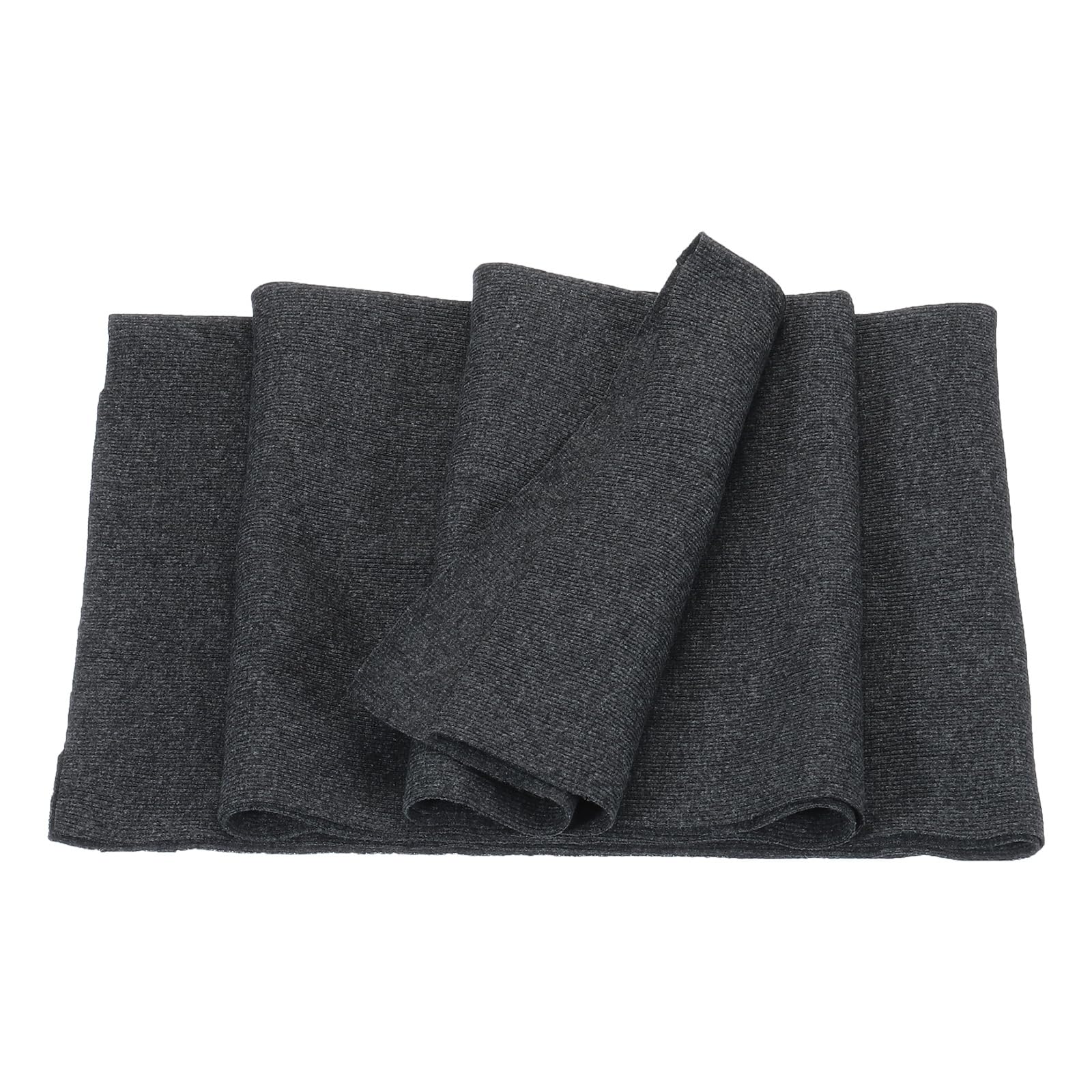 MECCANIXITY 39" Elastic Cuffs Ribbed Trims Cotton Fabric Knit Rib Stretch Tape Cuff Sleeve Waistband for Sewing, 24" Wide Dark Gray