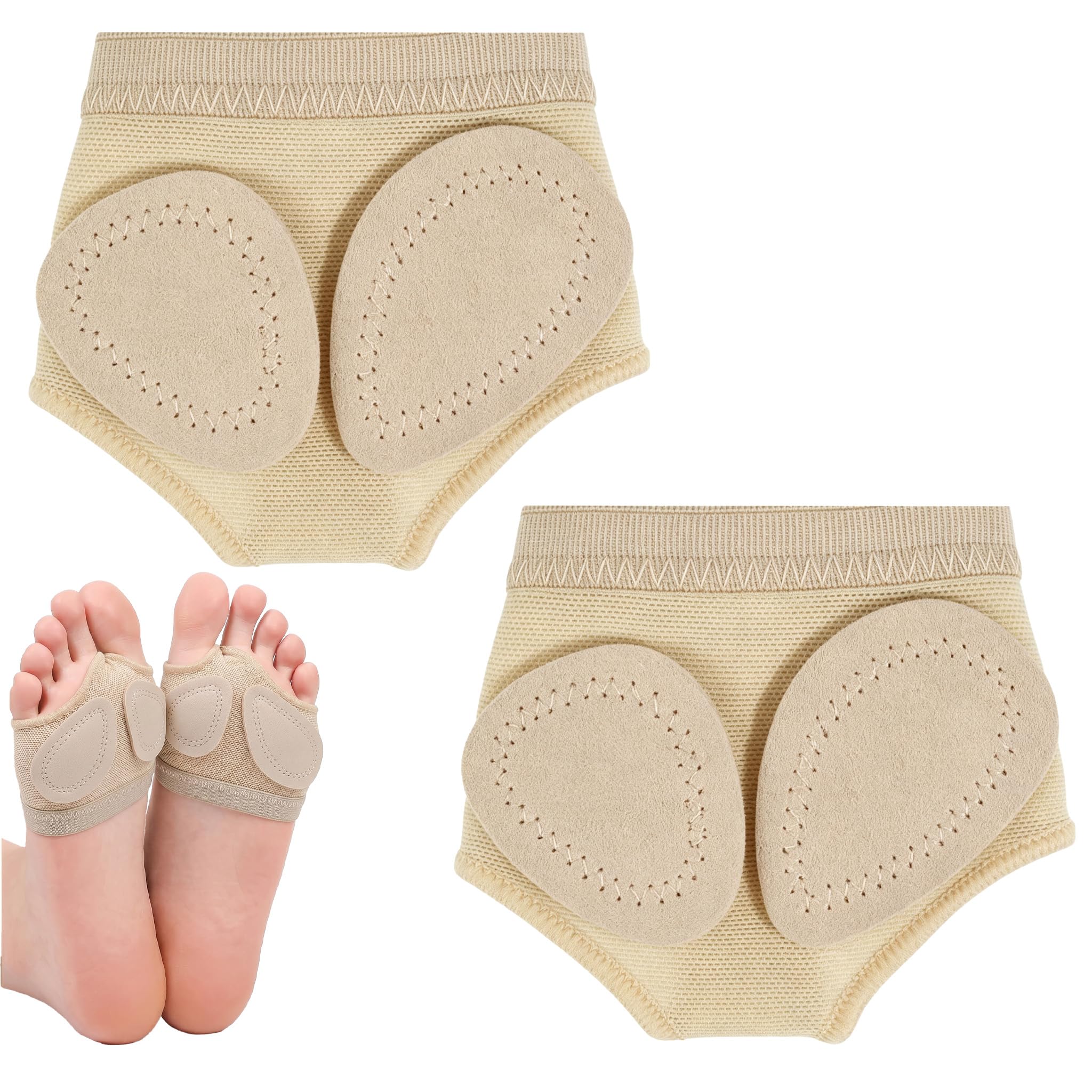 Xurison Unisex Kids Skin Color 1 Pair Foot Thongs For Dance Girls,Dance Foot Thongs,Ballet & Dancing,Foots Thong Accessories,Anti-Slip Half Sole Forefoot,Lyrical Shoes Socks,Comfortable Breathable Toe Pad Thong For Dancing