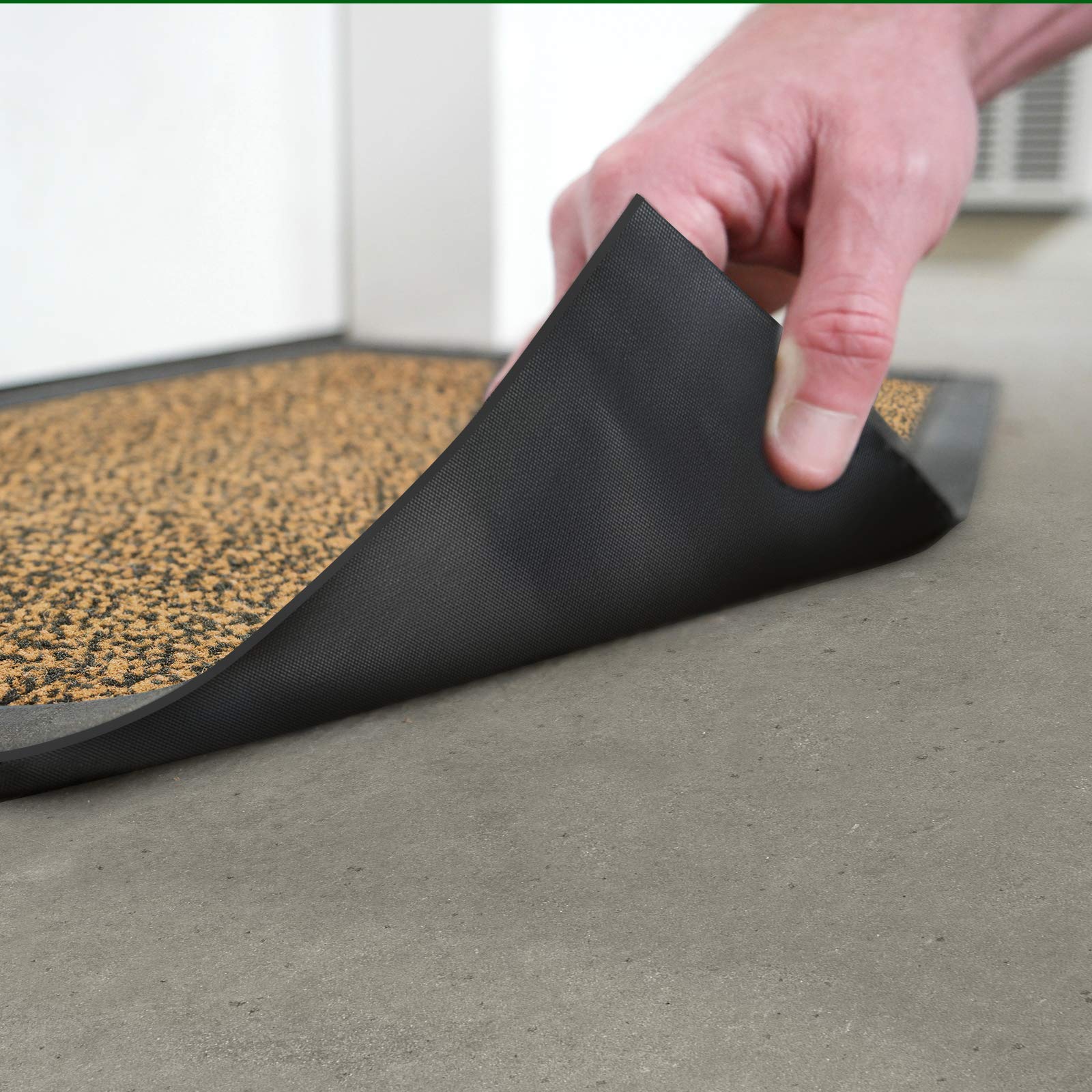 Etm, zerbino serie Premium, antiscivolo, assorbente e lavabile, per esterno e interno, ocra, 90 x 150 cm
