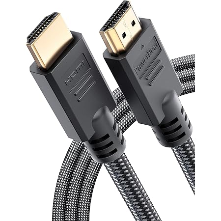 PowerBear 4K HDMI Cable 10 ft [2 Pack] High Speed, Braided Nylon & Gold Connectors, 4K @ 60Hz, Ultra HD, 2K, 1080P, ARC & CL3 Rated | for Laptop, Monitor, PS5, PS4, Xbox One, Fire TV, Apple TV & More