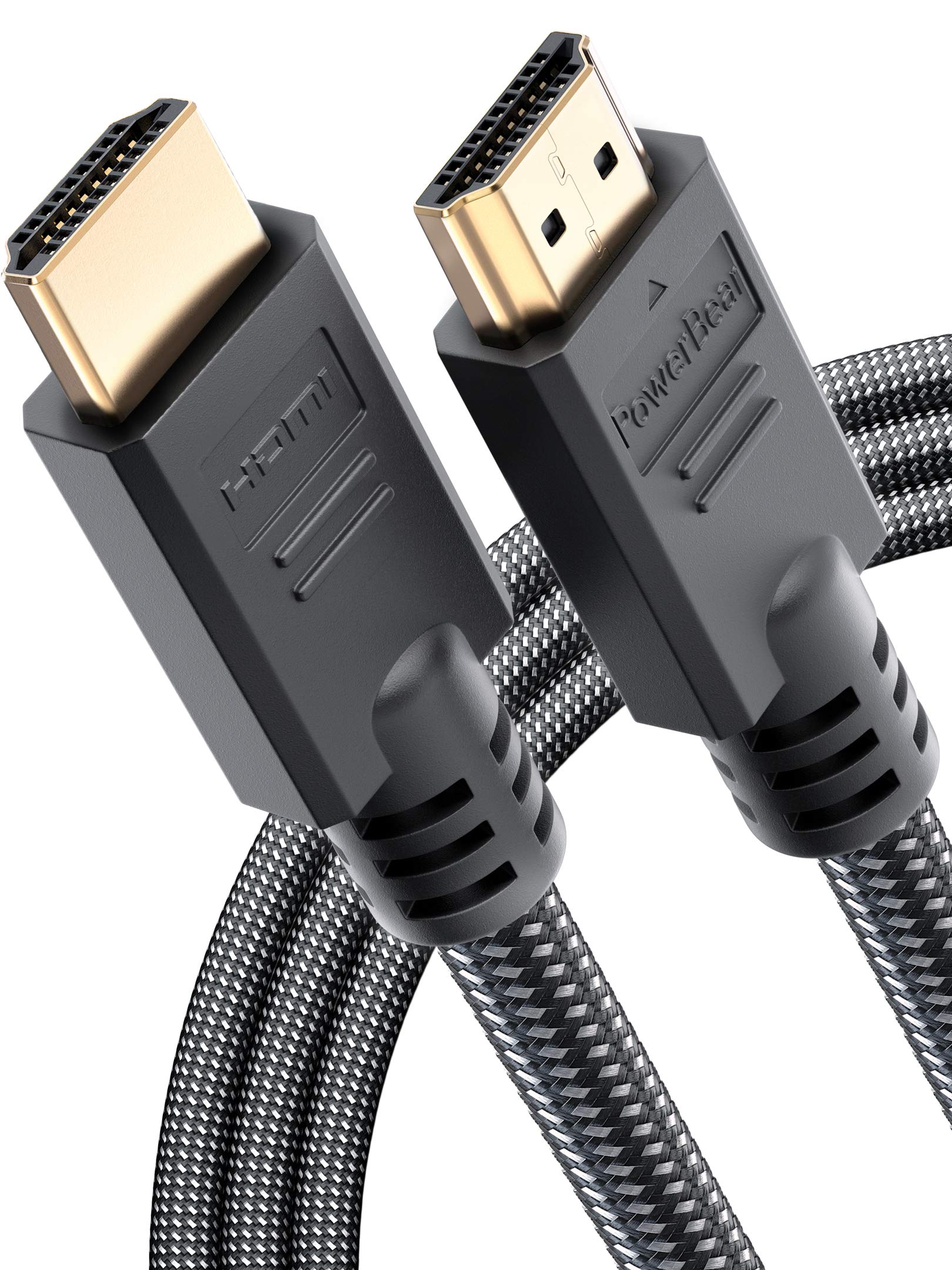 PowerBear 4K HDMI Cable 10 ft High Speed Hdmi Cables, Braided Nylon