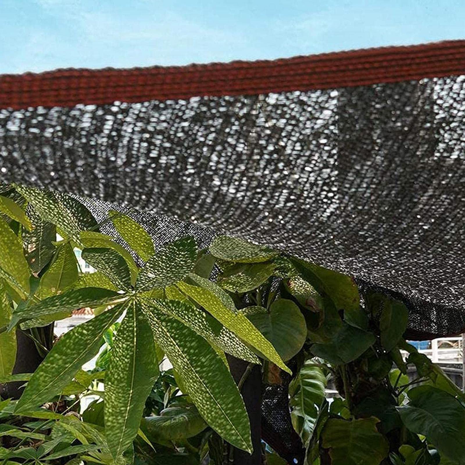 Rete Ombreggiante A 3 Pin Anti-Uv 50%-55%,Tessuto Schermo Privacy Awnings Panno Per Esterni Antistrappo,Per Frutta Fiori Colture Serre Posto Auto Coperto Piscina (3mx6m/9.8ftx19.7ft)