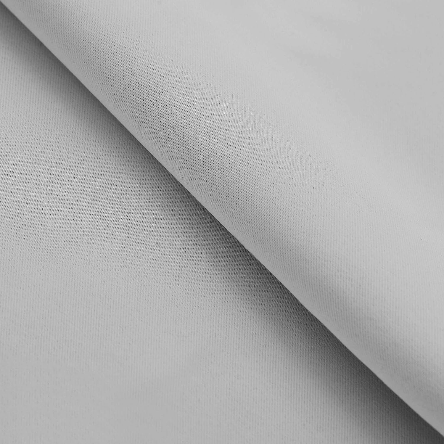 Superior Blackout Curtains, Room Darkening, Bedroom, Drapes, Kitchen, Living Room Window Accents, Sun Blocking, Thermal, 2 Pack, Solid Blackout Back Tab Curtains, Set of 2, 42" x 63", Marshmallow