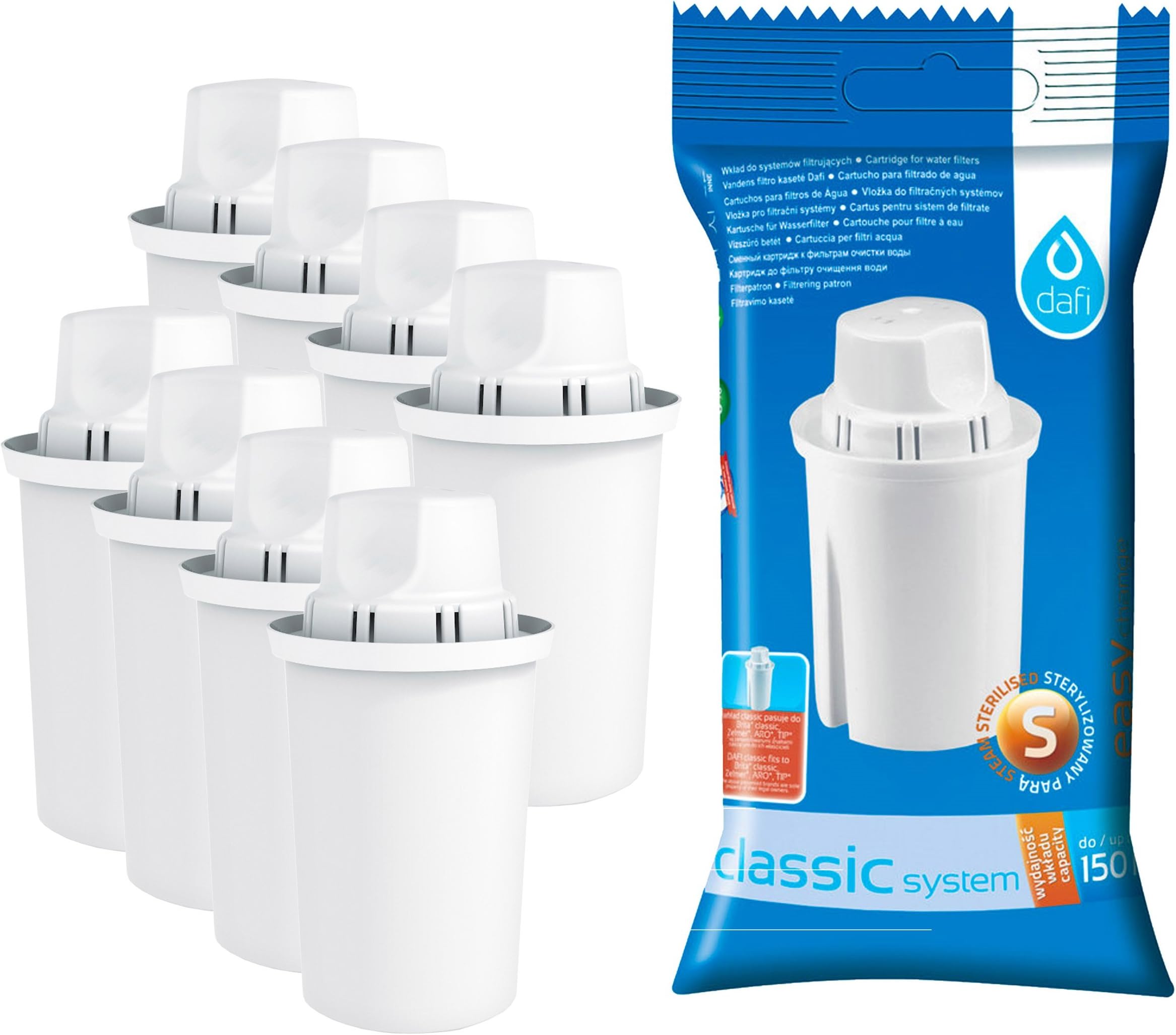 DafiUniversal Water Filter Cartridges, Plastic, 150 liters