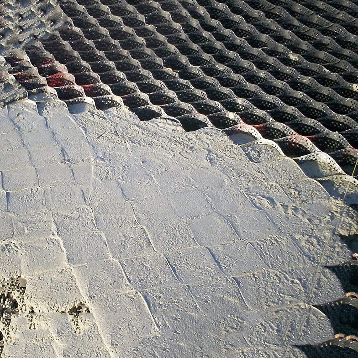 Generico Sistema di Griglie in Ghiaia per vialetti, Rete stabilizzatrice permeabile per Il Controllo del Terreno, geogriglie ad Alta Resistenza per parcheggi e Rinforzo del sottofondo (5x7 m/16,5x23