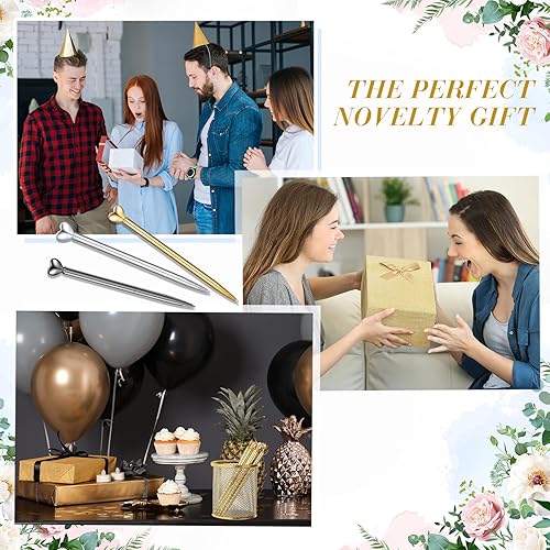 Vista 18 de Thenshop 24 bolígrafos en forma de corazón, retráctiles, de metal, lindos bolígrafos de 0.039 in de tinta negra, bolígrafos decorativos