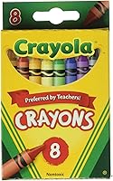Crayola Crayons 8-Pack (12 Boxes, 96 Total) - Non-Toxic Assorted Colors for Kids Art Projects