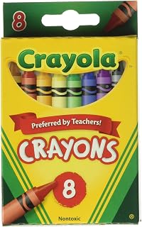 Crayola Crayons 8-Pack (12 Boxes, 96 Total) - Non-Toxic Assorted Colors for Kids Art Projects