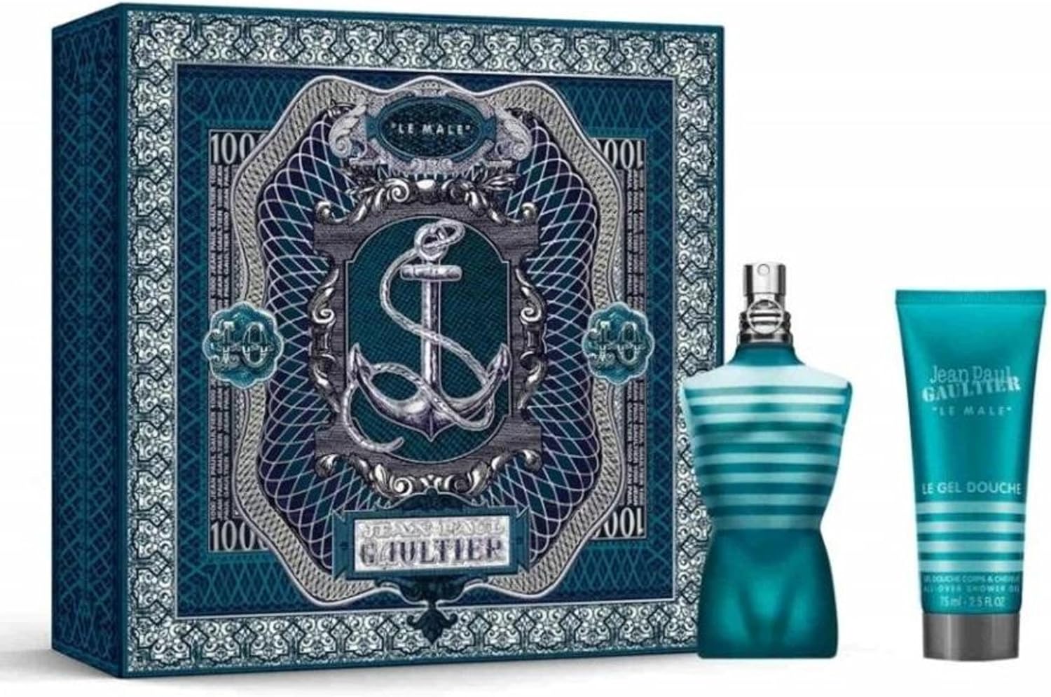 Jean Paul Gaultier Le Male Eau de Toilette Gift Set Lente 2025 (Bevat 75ml EDT en 75ml Douchegel)