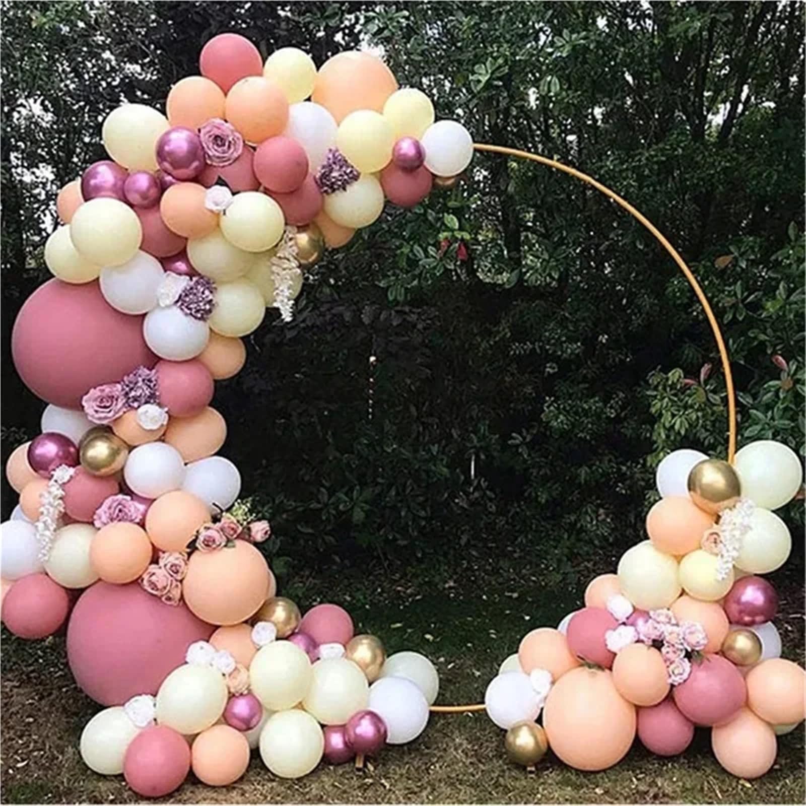 Ten metalowy łuk ślubny, 2 m, stojak na balony, dekoracja na imprezę, urodziny, uroczystość, dekoracja, łuk imprezowy, na balony
